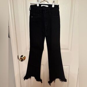 Hidden Black Flared Women Jeans